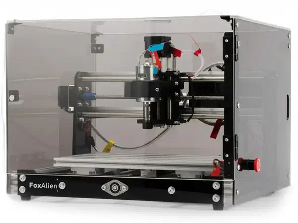 A FoxAlien 3018-SE V2 CNC machine.