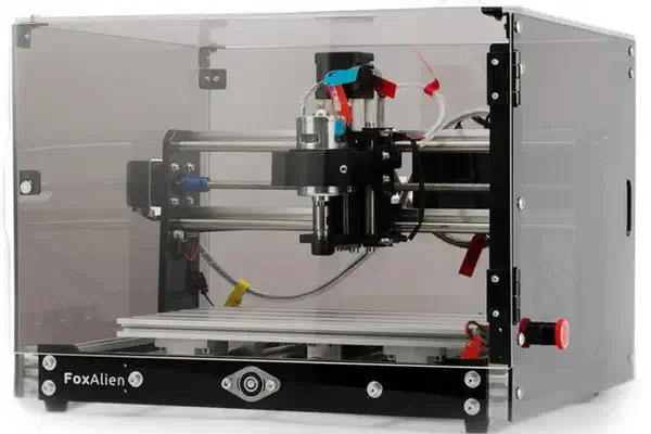 A FoxAlien 3018-SE V2 CNC machine.