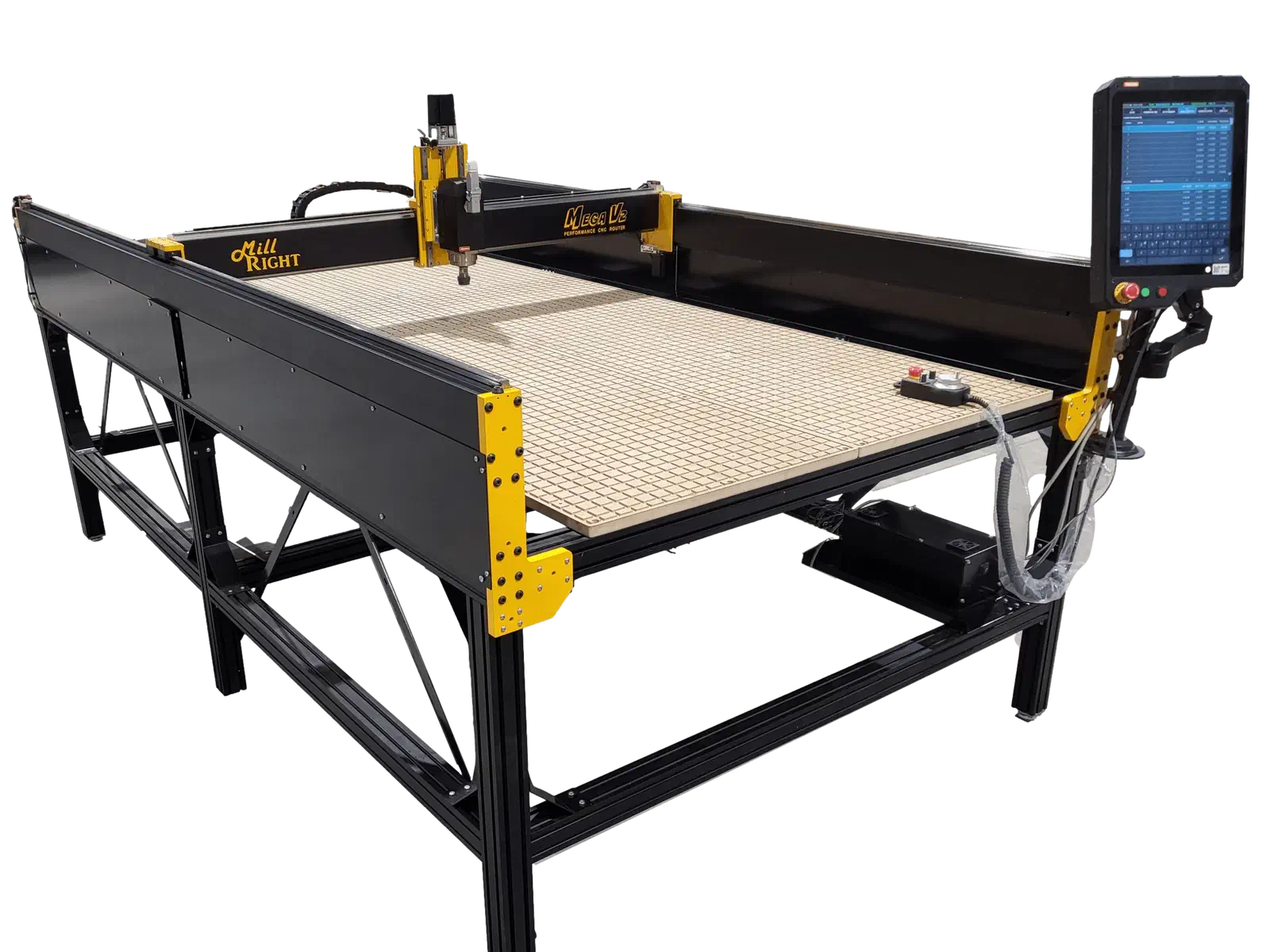 A MillRight CNC Mega V2 Full Sheet CNC machine.