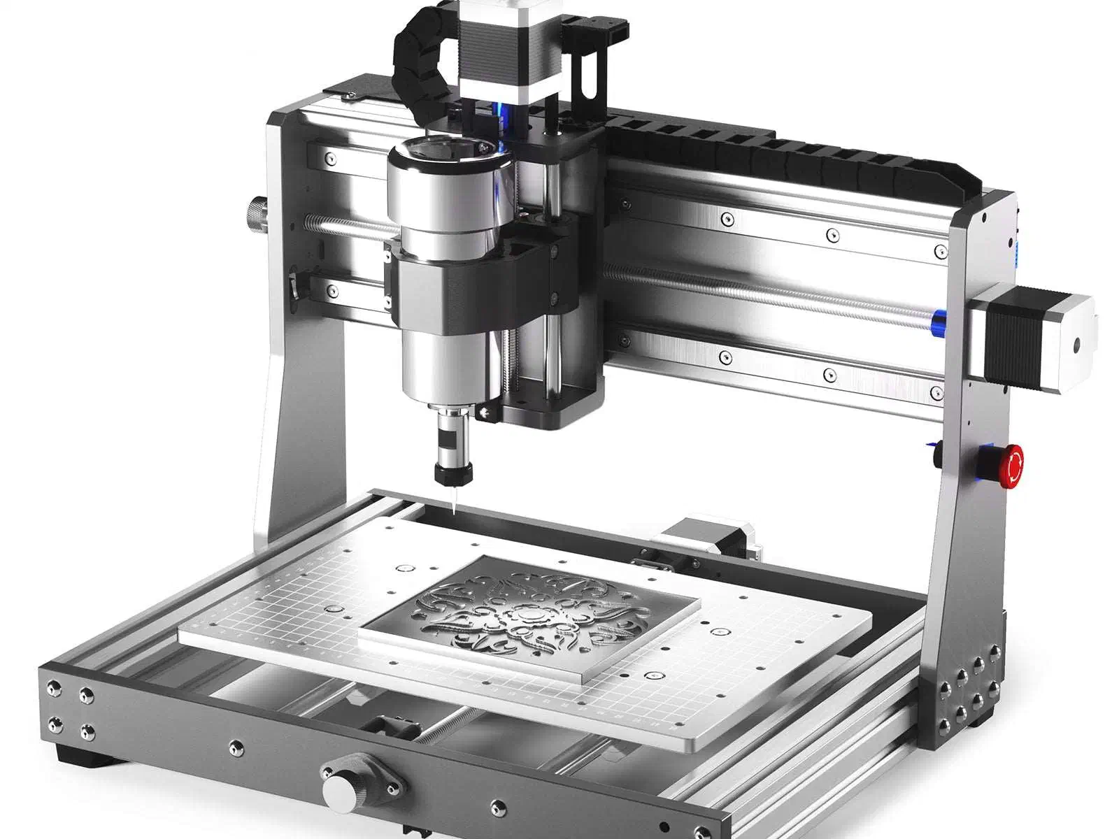 A SainSmart Genmitsu 3020-PRO MAX V2 CNC machine.