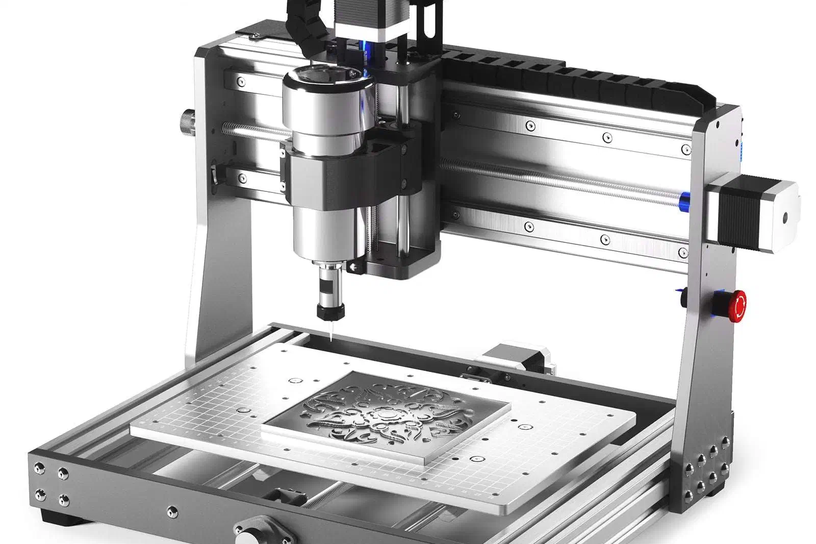 A SainSmart Genmitsu 3020-PRO MAX V2 CNC machine.