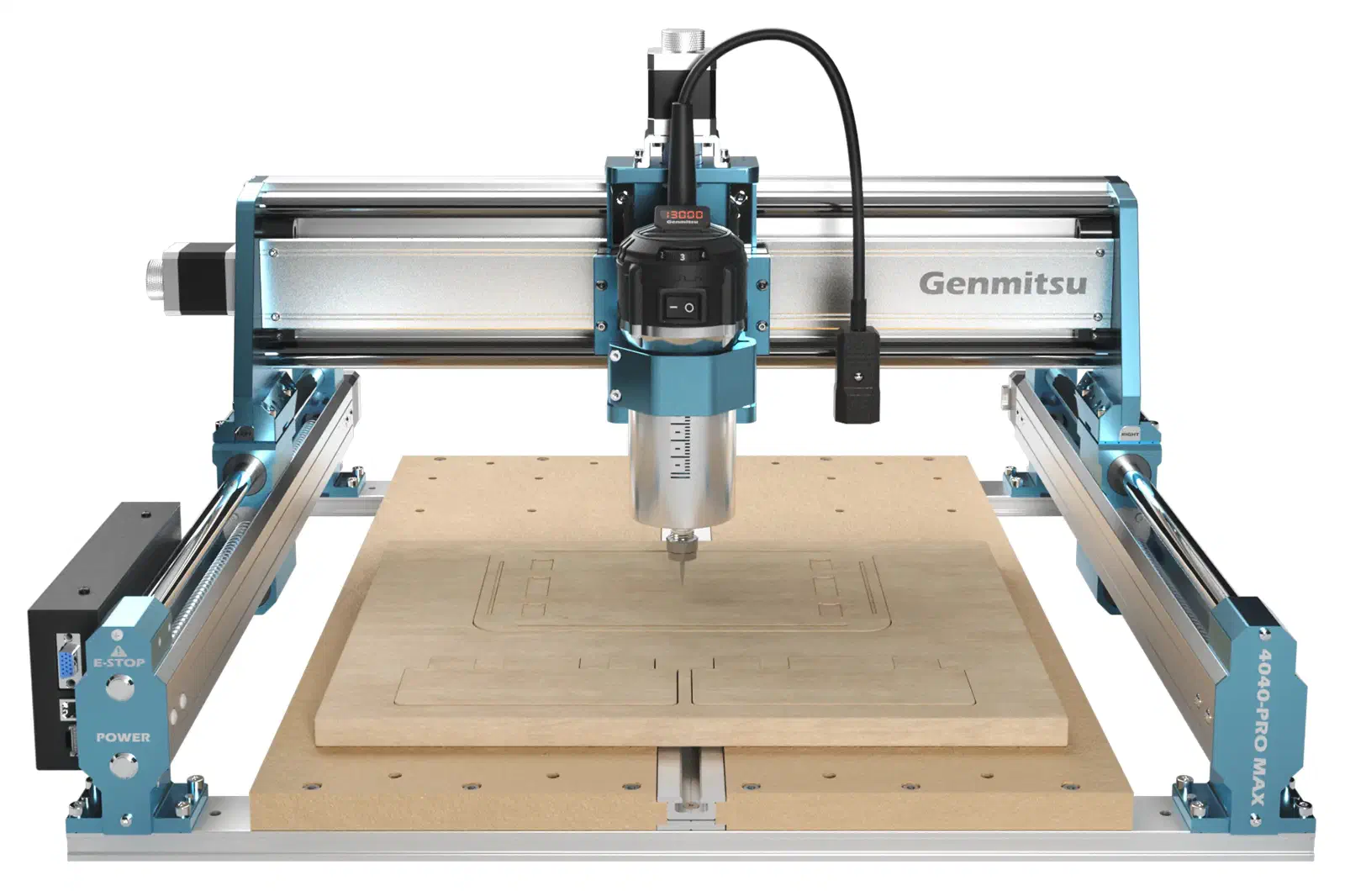 A SainSmart Genmitsu 4040-PRO MAX CNC machine.