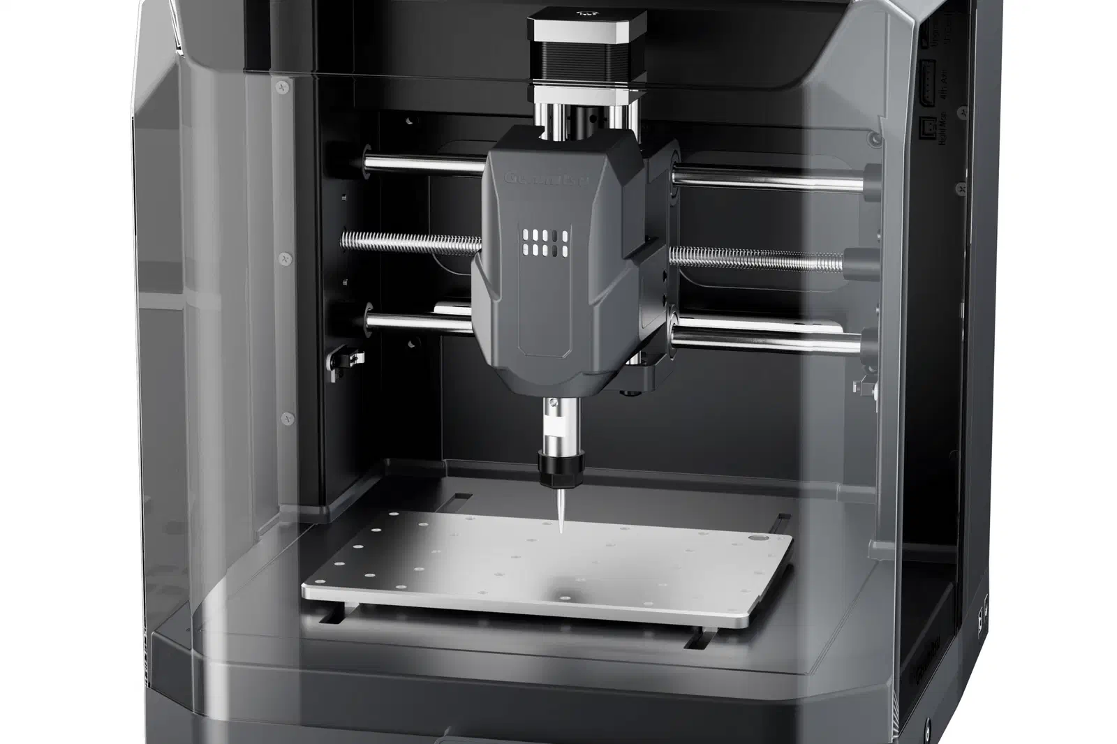 A SainSmart Genmitsu Cubiko CNC Router CNC machine.