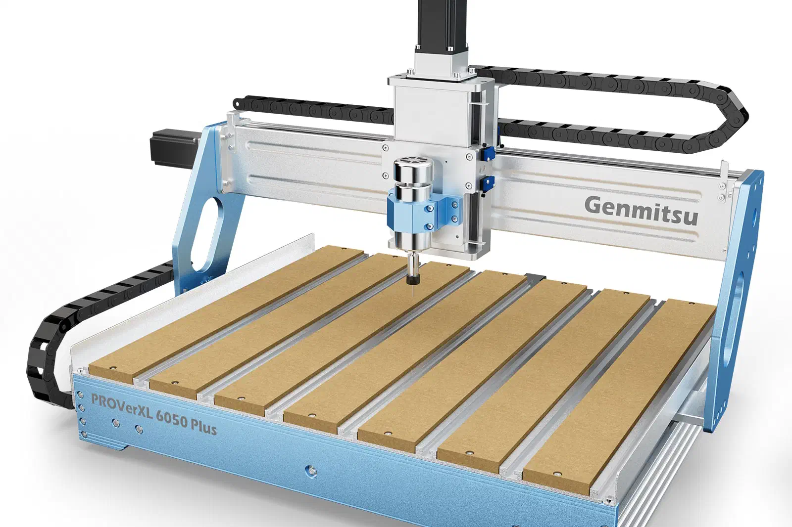 A SainSmart Genmitsu PROVerXL 6050 Plus CNC machine.