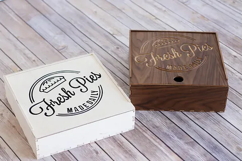 Wooden Pie Boxes