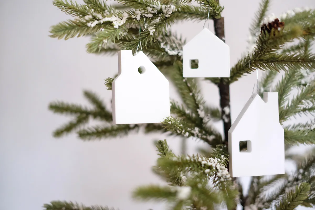House silhouette ornaments