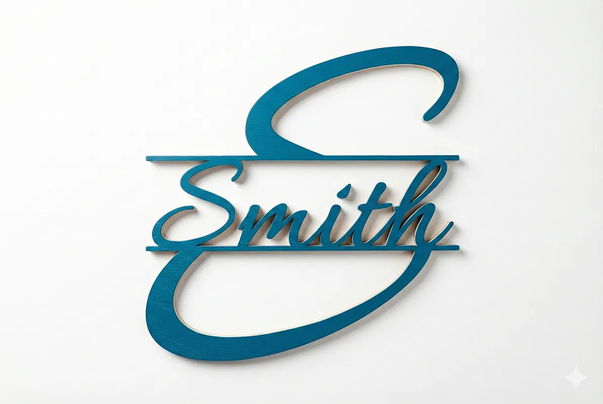 Smith Monogram Cut Out Allura Font in Plain Style