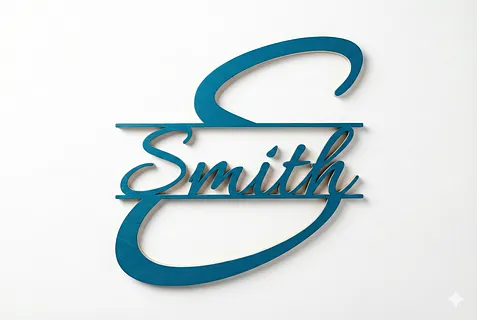 Smith Monogram Cut Out Allura Font in Plain Style